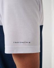 White/Navy Travis Mathew Men|Game Day|New