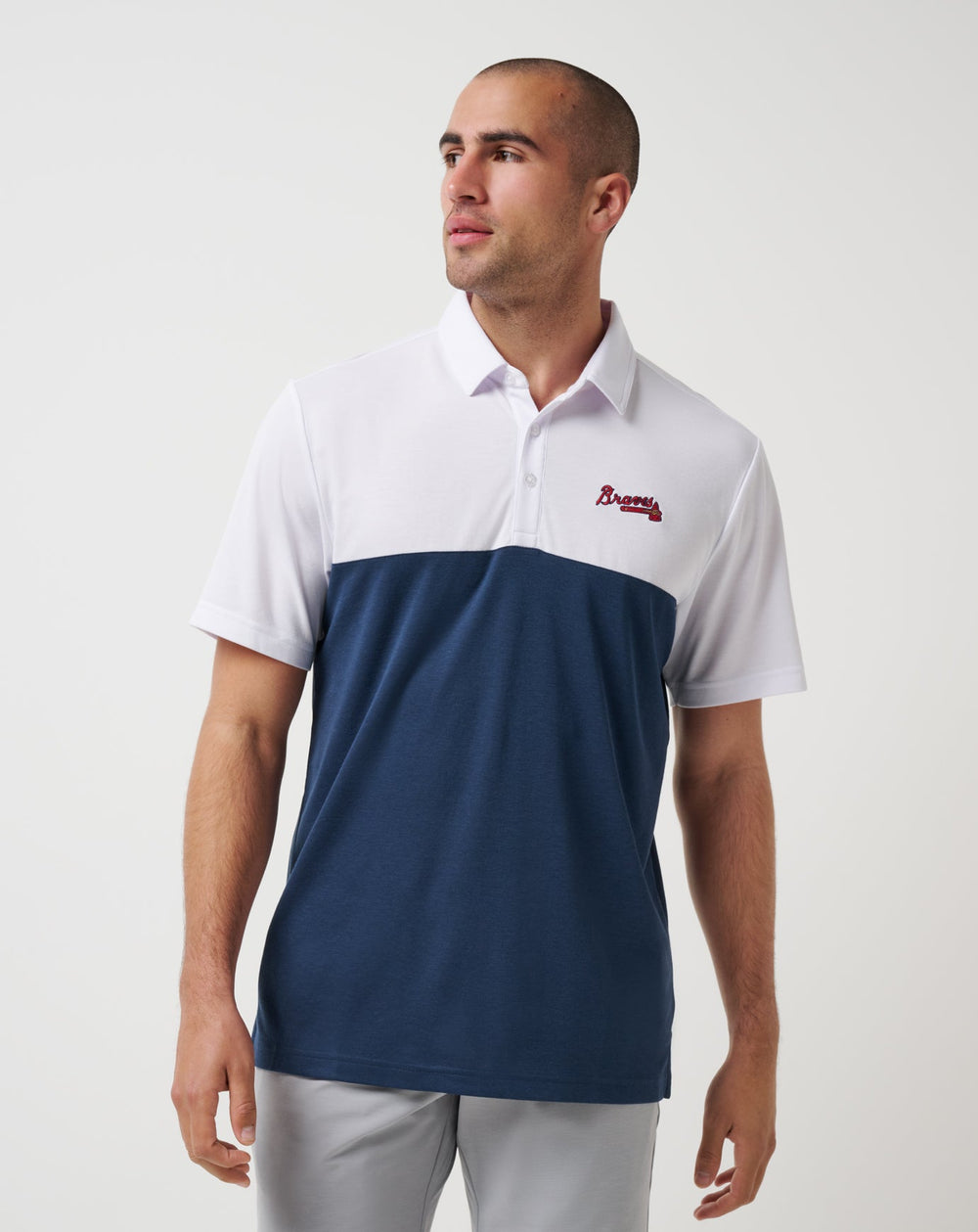 White/Navy Travis Mathew Men|New
