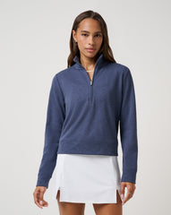 Heather Navy Blazer Travis Mathew Women|Golf