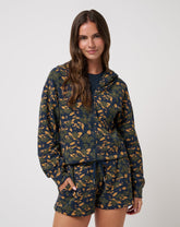 Navy Blazer Floral Multi Travis Mathew Women