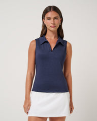 Heather Navy Blazer Travis Mathew Women|Golf