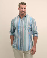 Big & Tall Friday Shirt, Poplin Awning Stripe