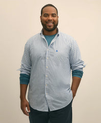Big & Tall Friday Shirt, Poplin Bengal Stripe