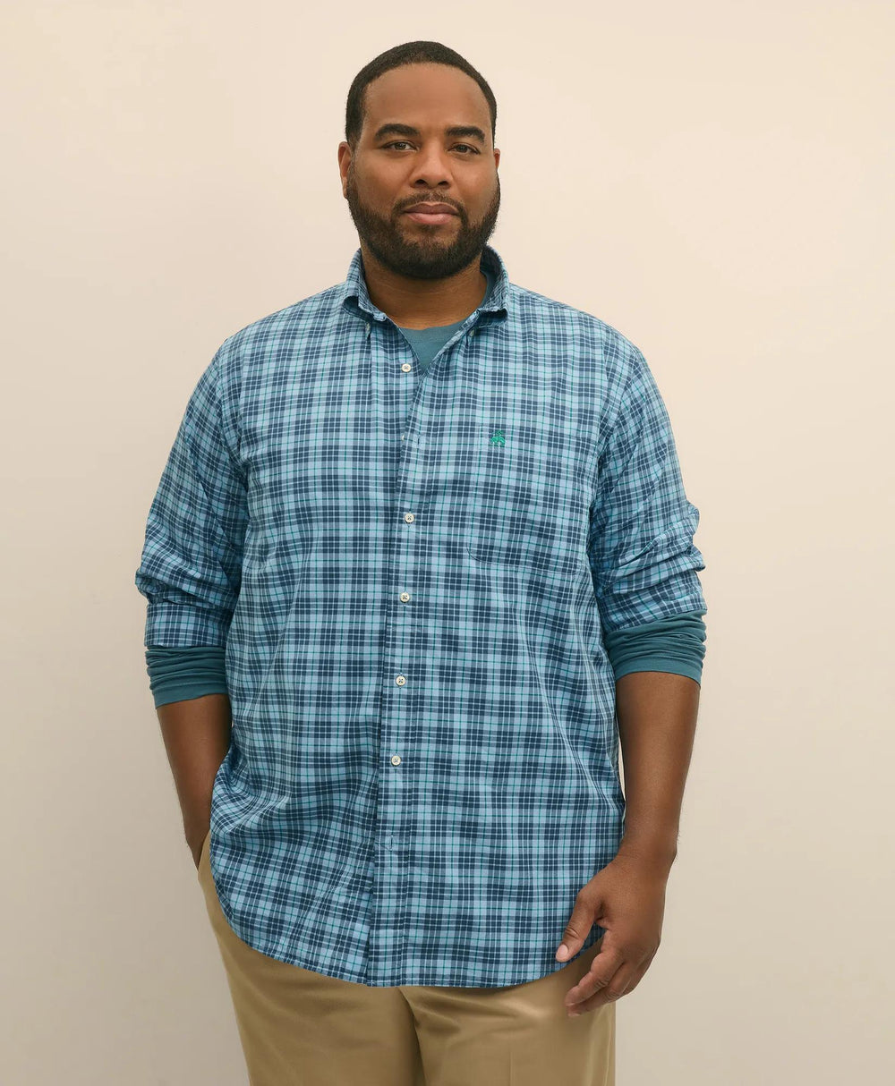 Big & Tall Friday Shirt, Poplin Tartan