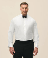 Big & Tall Non-Iron Supima® Cotton Poplin Londoner Collar, Tuxedo Shirt
