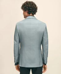 Black Fleece Shawl Collar Dinner Jacket in Silk Hopsack