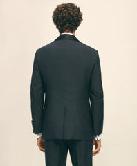 Black Fleece Shawl Collar Tuxedo in Silk-Linen