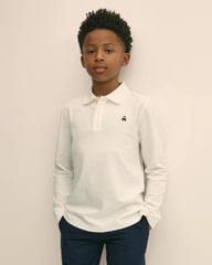Boys Cotton-Blend Pique Polo Shirt