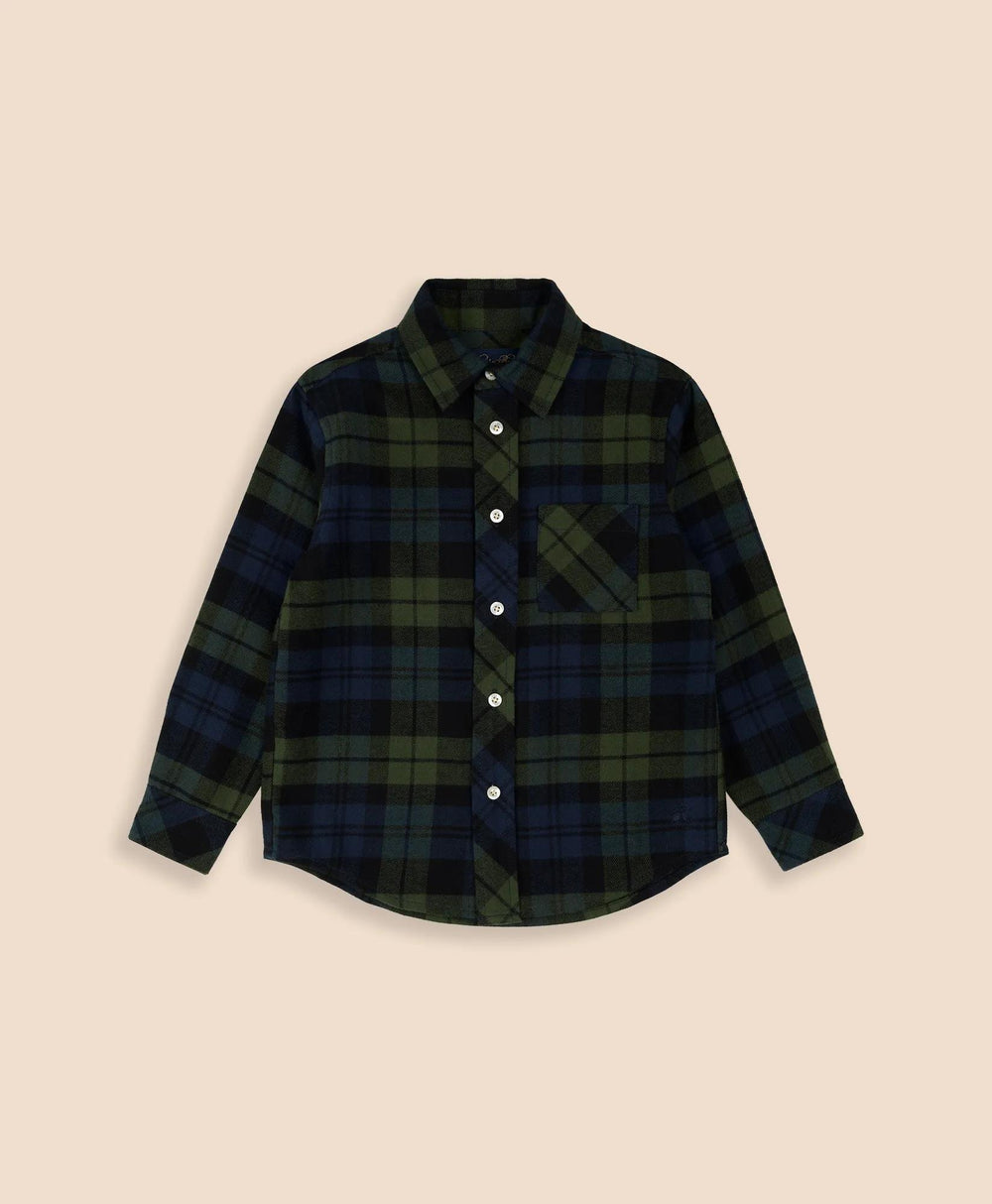 Boys Cotton Brushed Flannel Shirt