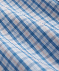 Boys Non-Iron Broadcloth Polo Button-Down Collar Check Sport Shirt