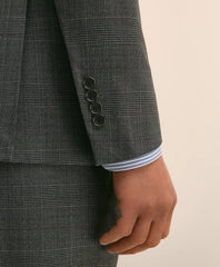 Brooks Brothers Explorer Collection Slim Fit Wool Overcheck Suit Jacket