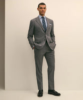 Brooks Brothers Explorer Collection Slim Fit Wool Overcheck Suit Pants