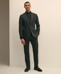 Brooks Brothers Explorer Collection Slim Fit Wool Windowpane Suit Jacket