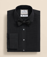 Brooks Brothers X Thomas Mason® Cotton English Collar, Swiss Pleat Front Tuxedo Shirt