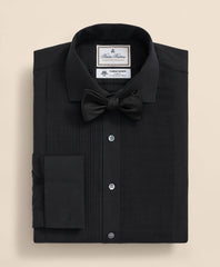 Brooks Brothers X Thomas Mason® Cotton English Collar, Swiss Pleat Front Tuxedo Shirt