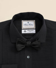 Brooks Brothers X Thomas Mason® Cotton English Collar, Swiss Pleat Front Tuxedo Shirt