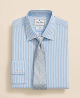 Brooks Brothers x Thomas Mason® Cotton Poplin Ainsley Collar, Multi Stripe Dress Shirt