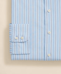 Brooks Brothers x Thomas Mason® Cotton Poplin Ainsley Collar, Multi Stripe Dress Shirt