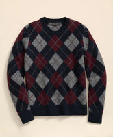 Brushed Wool Argyle Sweater