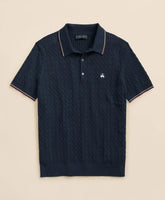 Cable Knit Archive Tennis Polo in Supima® Cotton