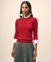 Cashmere Cable Crewneck Sweater