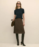 Chiffon Plaid Skirt