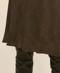 Chiffon Plaid Skirt
