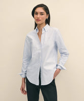 Classic-Fit Cotton Oxford Stripe Shirt