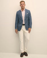 Classic Fit Linen-Silk-Cotton Check 1818 Sport Coat