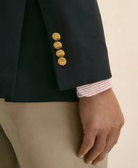 Classic Fit Stretch Wool Double-Breasted 1818 Blazer