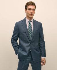 Classic Fit Wool Blue Check 1818 Suit