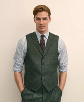 Classic Fit Wool Windowpane Suit Vest