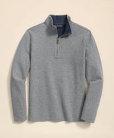Cotton Blend Pique Quarter-Zip