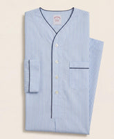 Cotton Broadcloth Striped Nightshirt