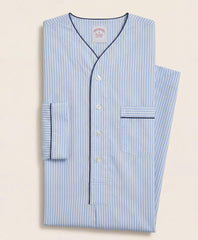 Cotton Broadcloth Striped Nightshirt