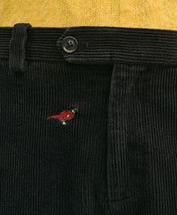 Slim Fit Cotton Corduroy Pheasant-Embroidered Chino