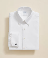 Cotton Oxford Button-Down Collar, Pique Bib Tuxedo Shirt
