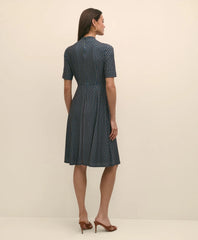 Effortless Knit Dress in Link Print