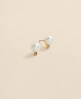 Faux Pearl Stud Earrings