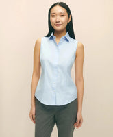Fitted Non-Iron Stretch Supima® Cotton Sleeveless Dress Shirt