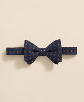 Floral Motif Silk Bow Tie