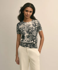 Floral Print Cotton Shell