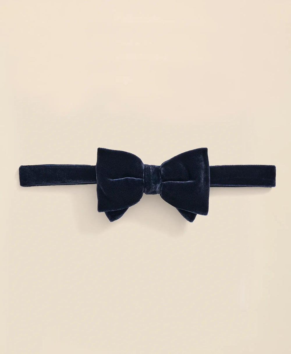 Formal Silk Blend Velvet Bow Tie