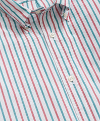 Friday Shirt, Poplin Holiday Stripe