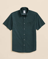 Friday Shirt, Poplin Short-Sleeve Medallion Print