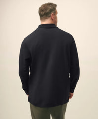 Golden Fleece® Big & Tall Stretch Supima® Long-Sleeve Polo Shirt