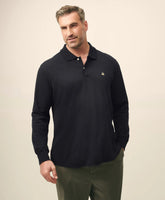 Golden Fleece® Big & Tall Stretch Supima® Long-Sleeve Polo Shirt