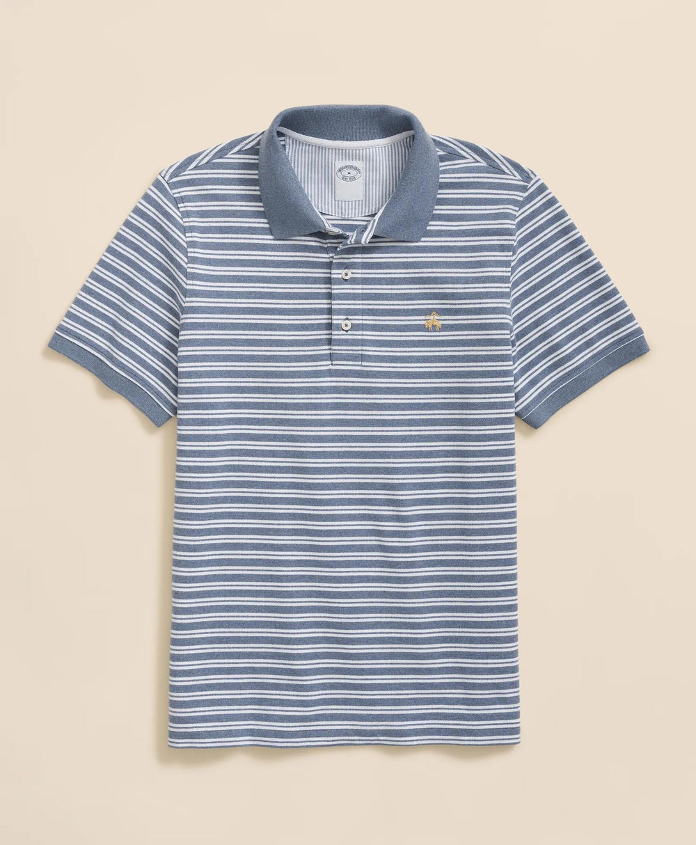Golden Fleece® Stretch Supima® Cotton Striped Polo Shirt