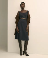 Jersey Scoop Fit-and-Flare Dress