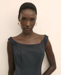 Jersey Scoop Fit-and-Flare Dress